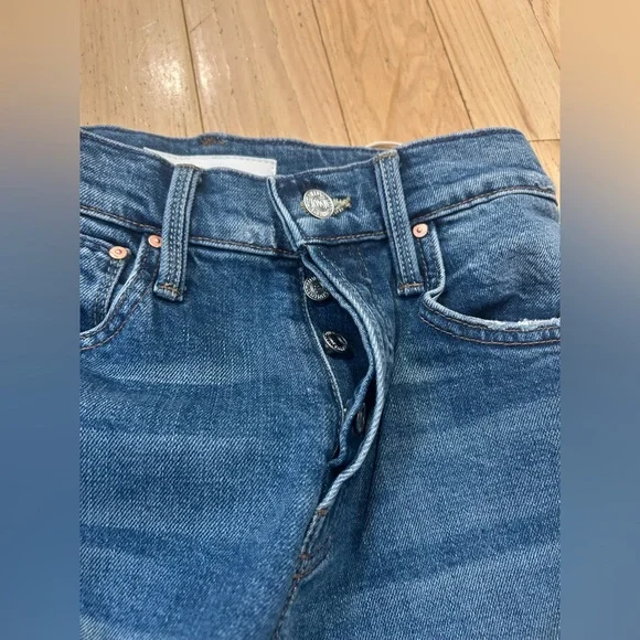 NWT Mother Superior The Hiker Skimp Jeans in Dream Team Wash - Women’s Size 24 - Picture 8 of 12